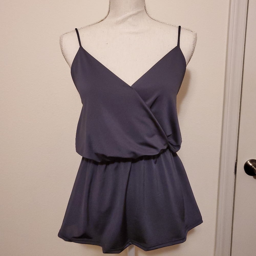 Strappy Peplum Blouse